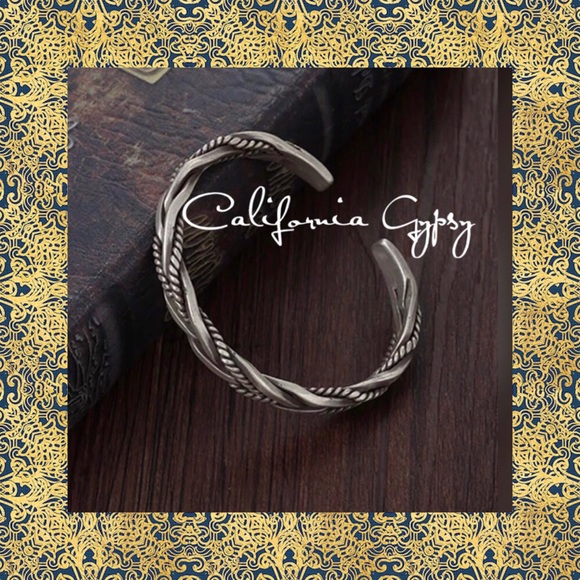 S925 Braided Sterling Silver Mens Bracelet - Picture 4 of 11